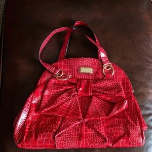 XOXO Faux Alligator Red Purse